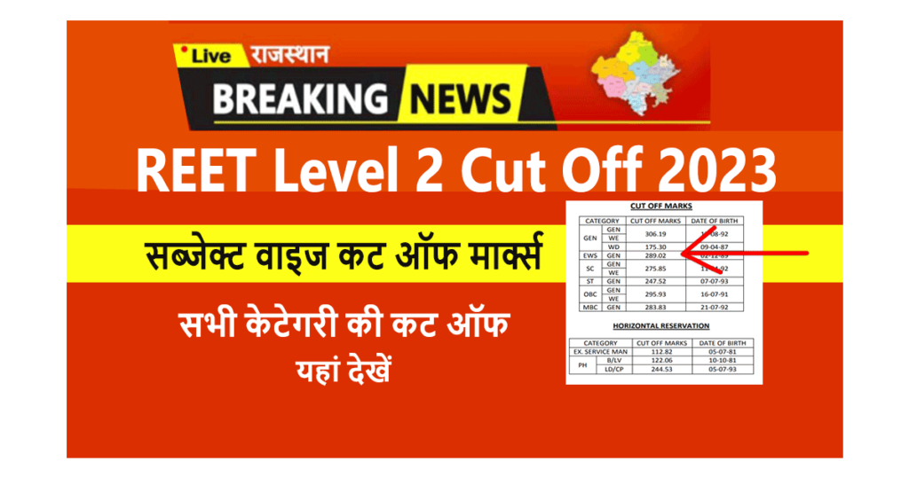 REET Level 2 Cut Off 2023