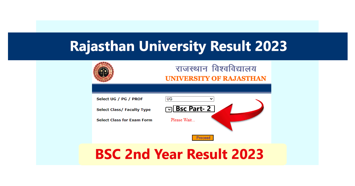 Uniraj Result 2023 BSC 2nd Year